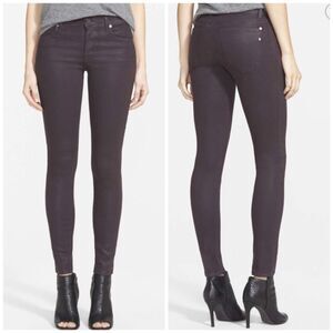 GENETIC Stem Mid Rise Skinny Jeans in Black Licorice